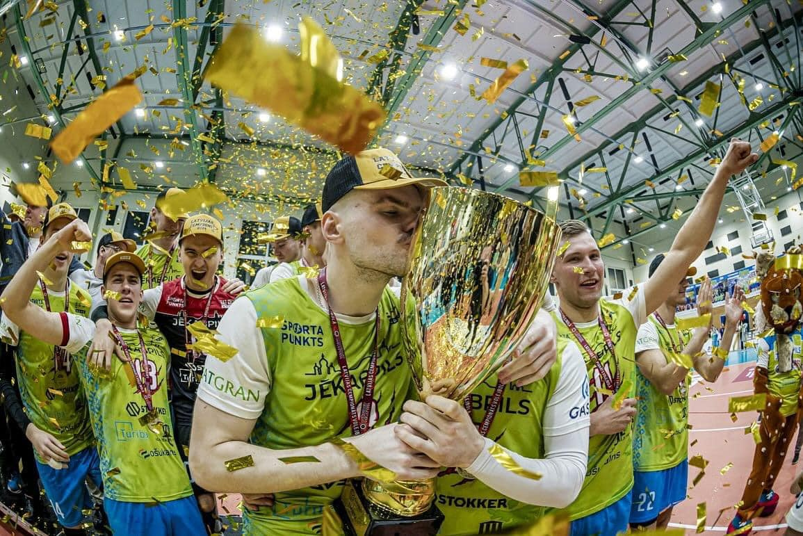 Jēkabpils volejbolisti kļuvuši par Latvijas čempioniem