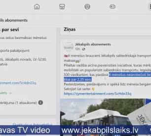Krāpnieki sociālajos tīklos izveido viltus akciju “Jēkabpils autobusu parka” klientiem