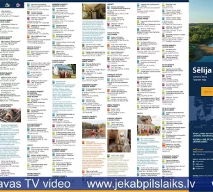 Janvārī tiks izdota Sēlijas tūrisma karte