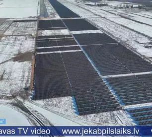 Jēkabpils novadā top lielākais saules enerģijas parks Latvijā