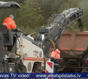 Līvānos atsāk Stacijas ielas remontdarbus