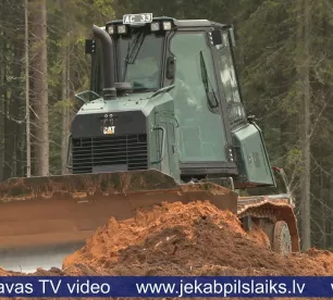 ASV karavīri piedalās Sēlijas militārā poligona izbūves procesā