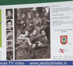 Vilkupē uzstādīts stends par bruņotās pretošanās kustību Sēlijā
