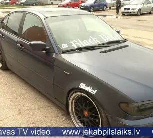 ROADPOL akcijas laikā Jēkabpilī jaunieša “BMW” nonāk CSDD inspektoru pārbaudē