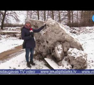 Plūdos cietusi arī Jēkabpils novada pašvaldības infrastruktūra