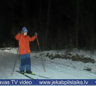 Līvānos norisinās slēpošanas nodarbības