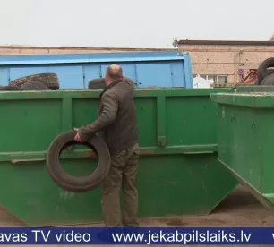Līdz aprīļa beigām Jēkabpilī iespēja bez maksas nodot riepas
