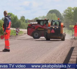 Sākušies būvdarbi autoceļa posmā no Jēkabpils līdz Salai