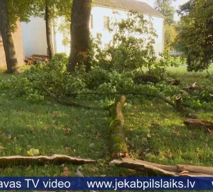 Jēkabpils novadā plosījies stiprs vējš