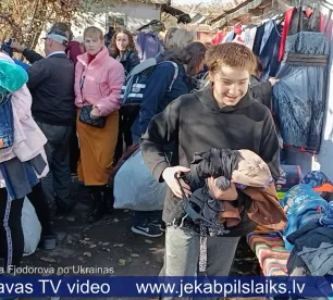 Ukraiņi saņem jēkabpiliešu ziedoto humāno palīdzību