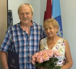 Līvānos sveic Zelta kāzu pāri