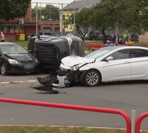 Jēkabpilī - trīs auto sadursme