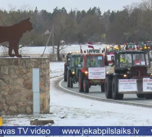 Jēkabpils novada lauksaimnieki iesaistās protesta akcijā ar cerību tikt sadzirdēti