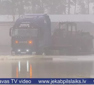 Jēkabpils novadā turpinās plūdi, izsludināts sarkanais brīdinājums