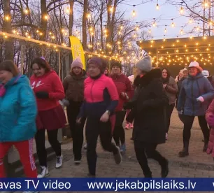 Jēkabpilī norisinās Sieviešu dienai veltīts skrējiens