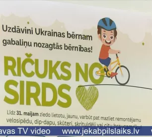 Labdarības akcijā aicina ziedot riteņus vietējiem ukraiņu bērniem