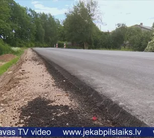 Viesītē pārbūvēta Paula Stradiņa iela