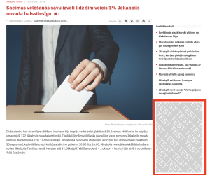 Atvērta raksta sānā