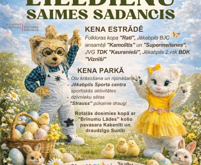 Šonedēļ Jēkabpils novadā svinēsim pavasara saulgriežus