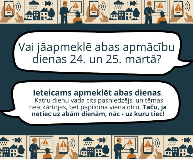 Nākamās drošības apmācības Jēkabpilī – 24. un 25. martā