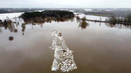Plūdi Jēkabpils novadā - Krustpils pagasts, Sakas sala un Jēkabpils pilsēta