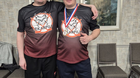 Jēkabpilietis Andrejs Kuzņecovs triumfē galda hokeja Pasaules tūres posmā ASV