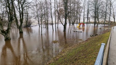 Plūdi Jēkabpils novadā - Krustpils pagasts, Sakas sala un Jēkabpils pilsēta