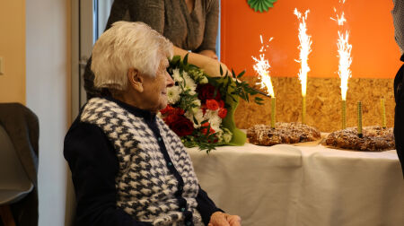 Dunavas pagasta iedzīvotāja Valentīna Rudzīte svin 100 gadu jubileju