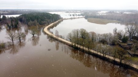 Plūdi Jēkabpils novadā - Krustpils pagasts, Sakas sala un Jēkabpils pilsēta