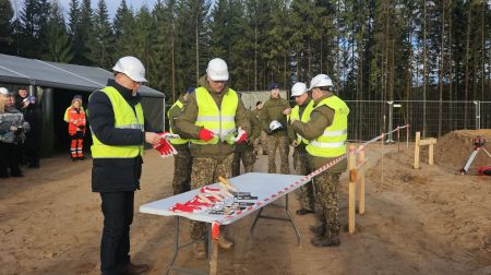 Poligona teritorijā iemūrē piemiņas kapsulu