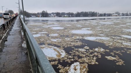 Plūdi Jēkabpilī 12.01.2023