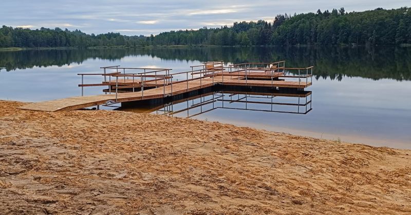 Jēkabpils novada Asares pagastā labiekārtota pludmale