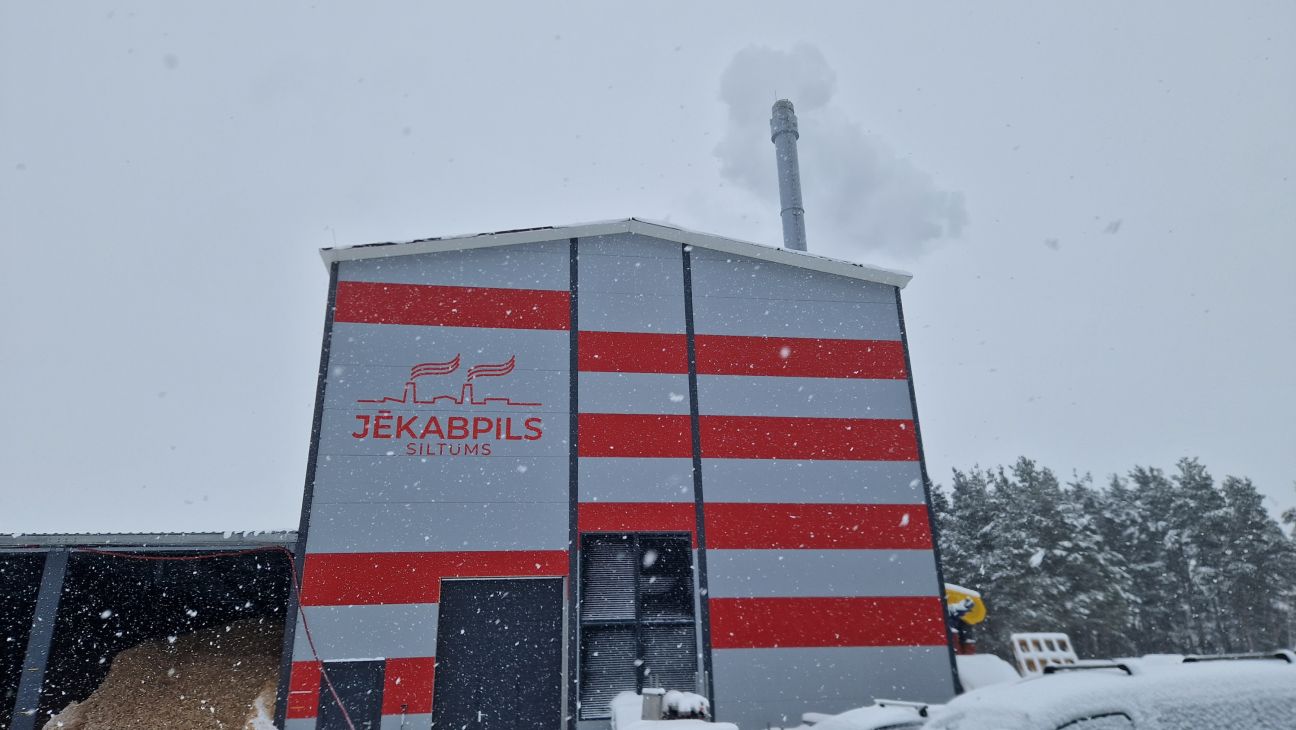 Jēkabpilī izmēģinājuma režīmā darbojas Tvaika ielas katlu māja