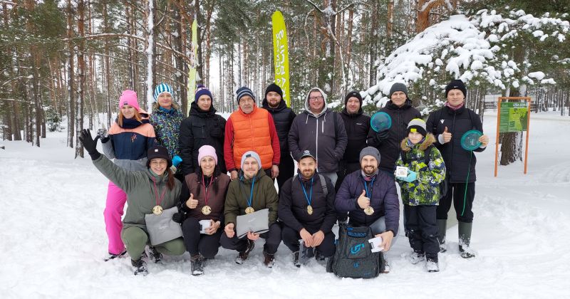 Disku golfa ziemas sacensībās piedalās 21 dalībnieks