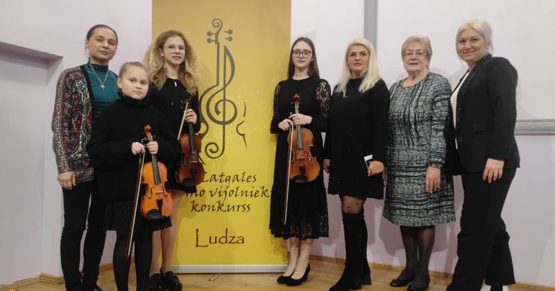 Jēkabpils vijoļspēles audzēkņiem augsti sasniegumi konkursos
