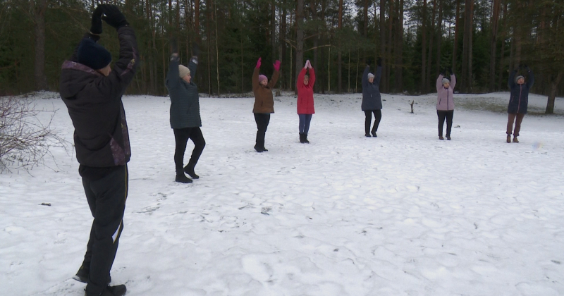 Koptreniņi Jēkabpils Mežaparkā veicina aktīvu dzīvesveidu