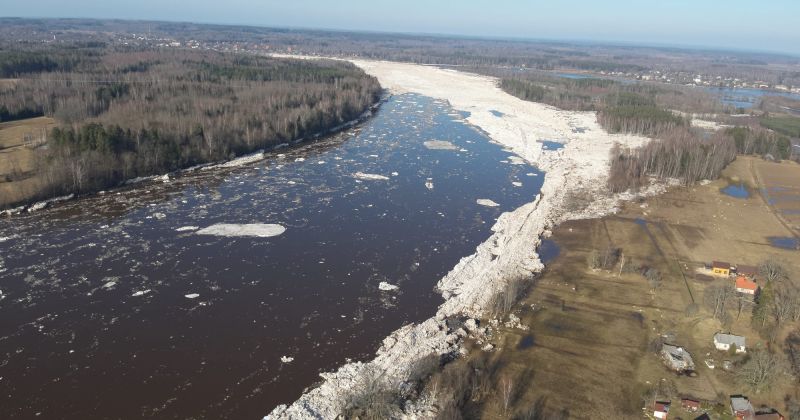 No applūdušajām teritorijām Jēkabpils novadā atkāpjas ūdens