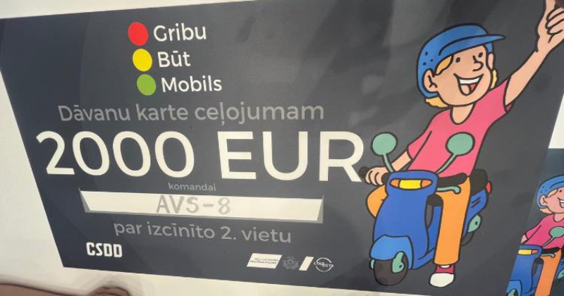 Aknīstes vidusskola izcīna otro vietu projektā "Gribu būt mobils"