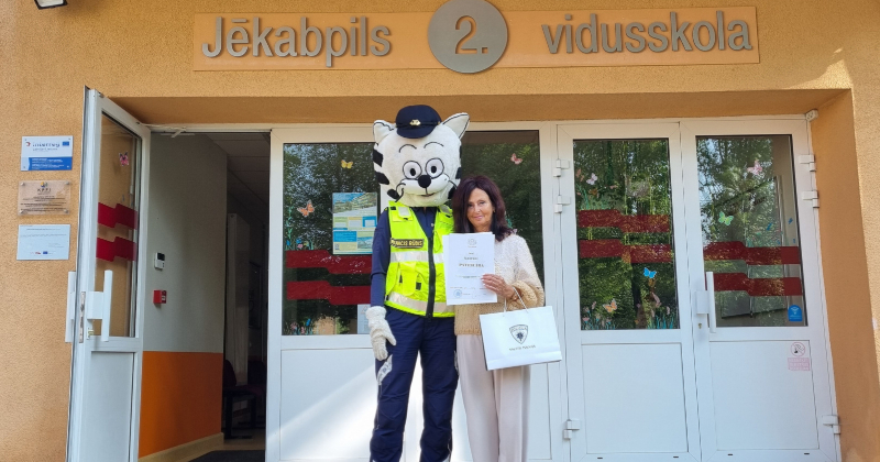 Valsts policija izsaka pateicību Jēkabpils novada pedagogiem par sadarbību drošības jomā 