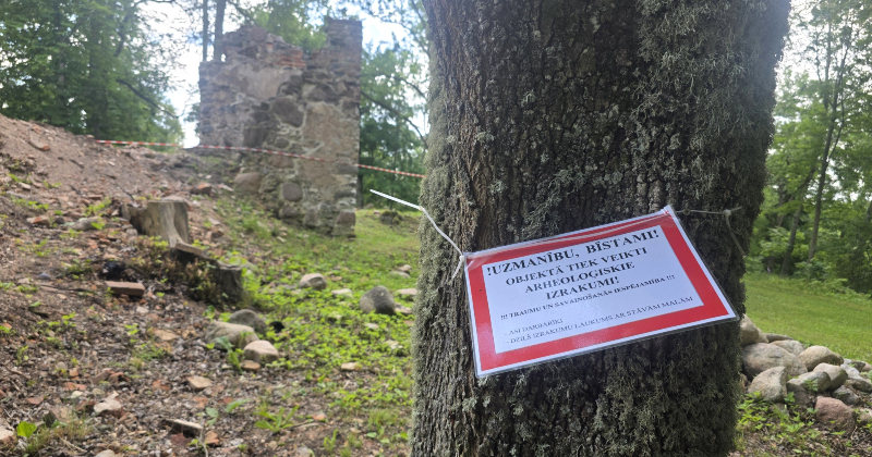 Zasas Muižas parkā jau 3. gadu notiek arheoloģiskie izrakumi