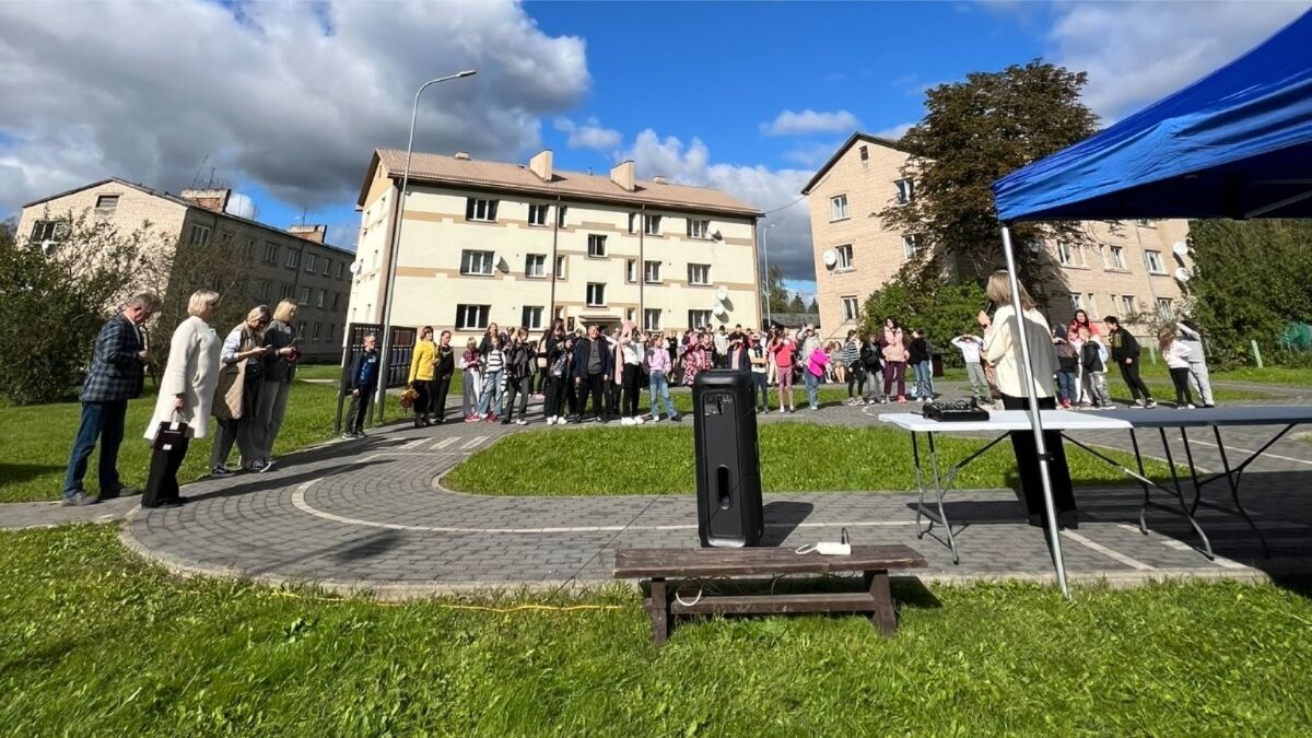 Kūku ciemā atklāta jauna interaktīvā rekreācijas zona