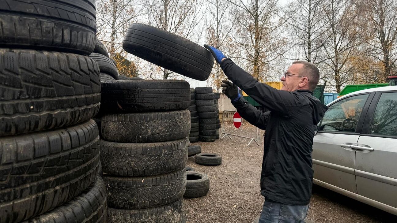 Jēkabpilieši vecajām riepām dod otro dzīvi
