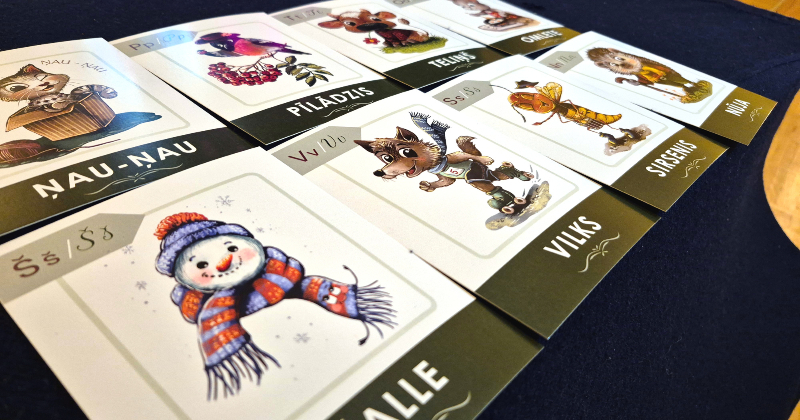 Cirkūzis, burnass, pleiders – sēļu izloksni popularizē ar īpašām alfabēta kartītēm