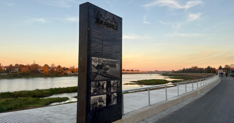 Jēkabpils aizsargdambis nodots ekspluatācijā