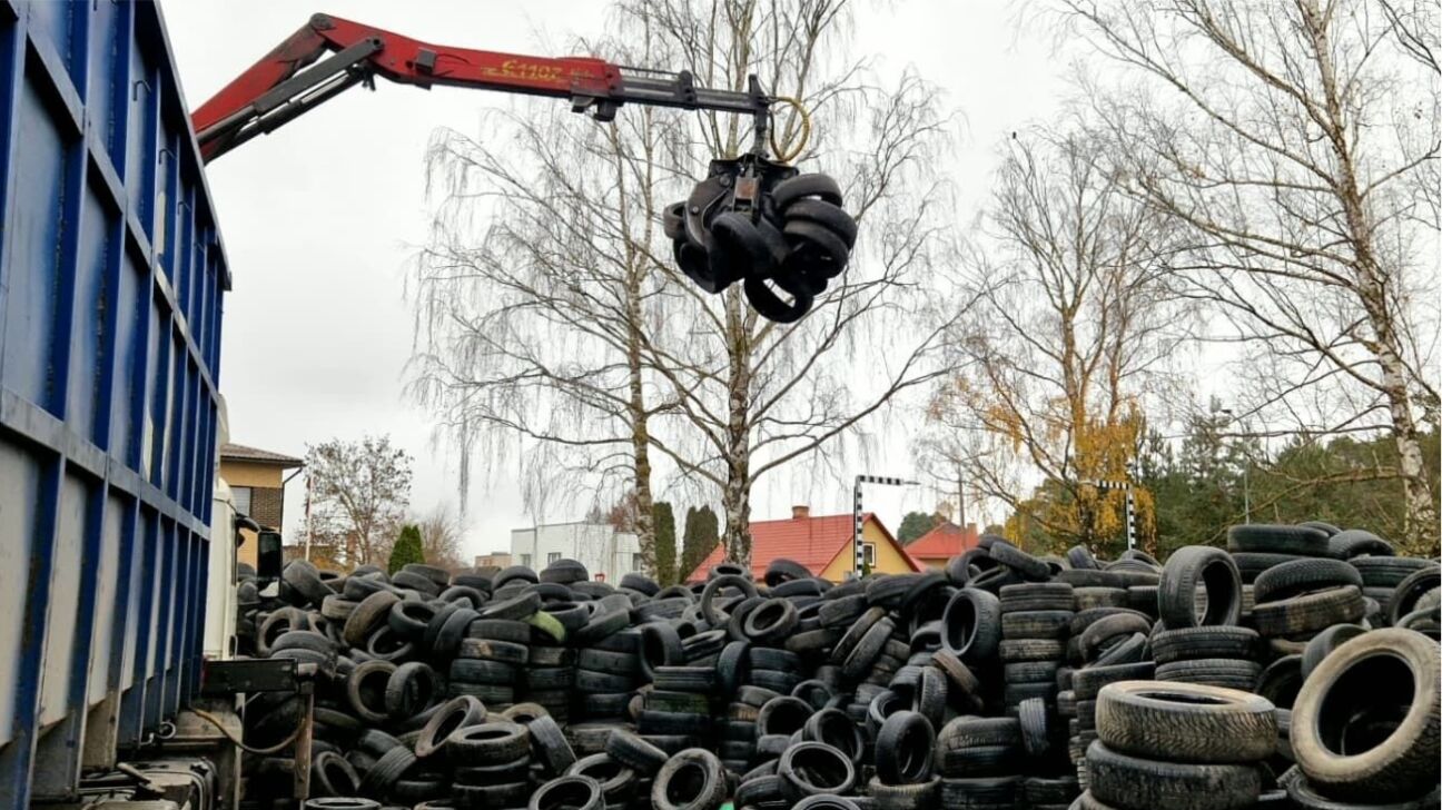 Jēkabpilī pārstrādei nodotas 57,24 tonnas riepu