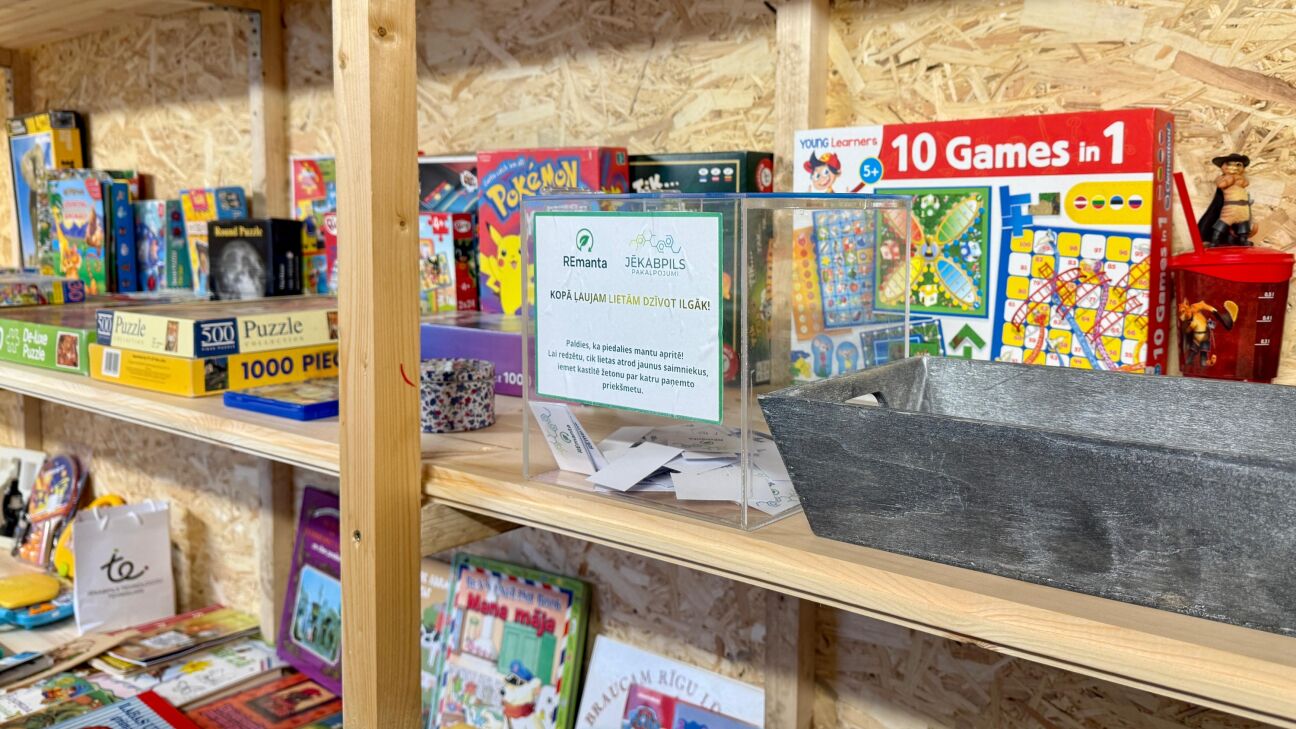 “Remanta” Jēkabpilī – vieta, kur mantas iegūst otro dzīvi