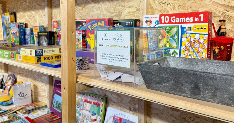 “Remanta” Jēkabpilī – vieta, kur mantas iegūst otro dzīvi