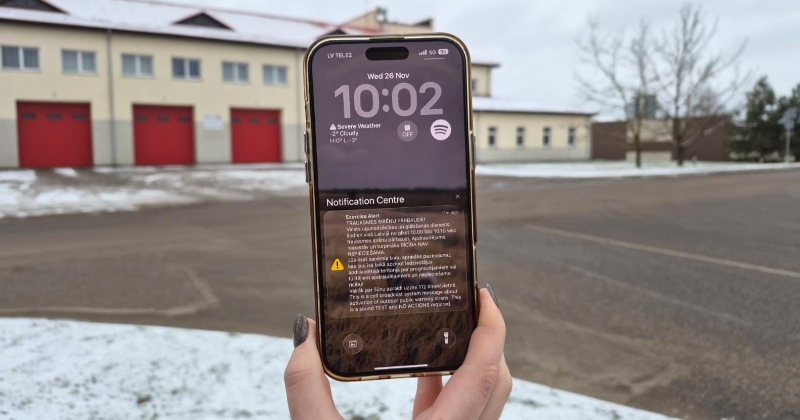 Sirēnu pārbaude veiksmīga, bet šūnu apraides paziņojums daudzus nesasniedz