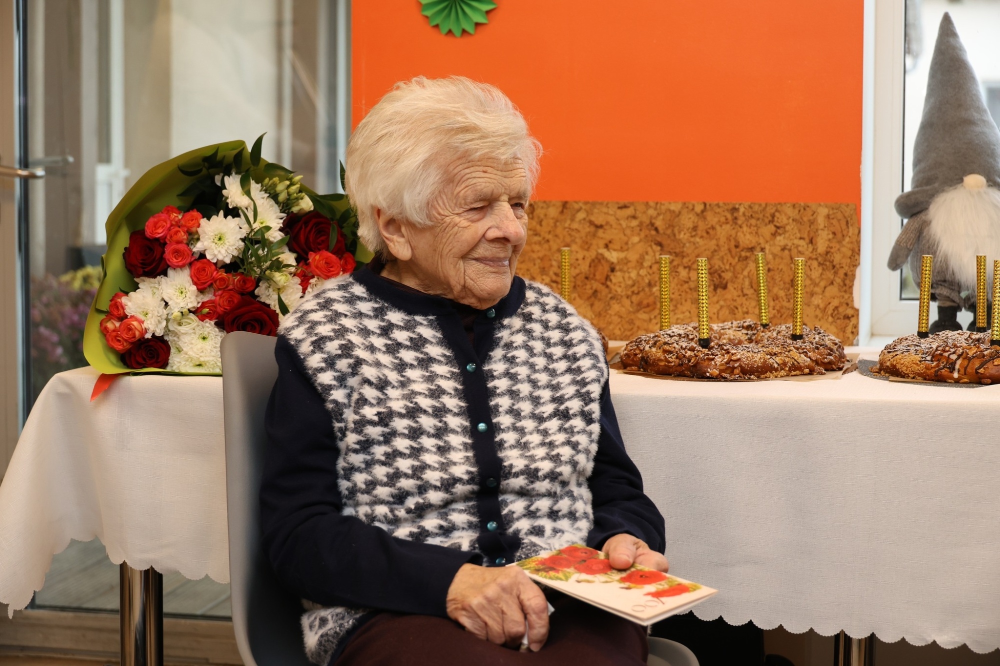 Dunavas pagasta iedzīvotāja Valentīna Rudzīte svin 100 gadu jubileju