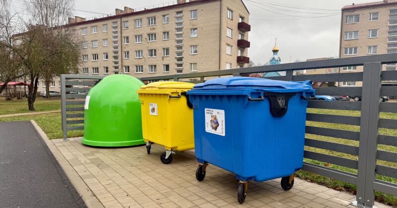 Jēkabpilī atklāts jau 24. publiskais atkritumu šķirošanas punkts 